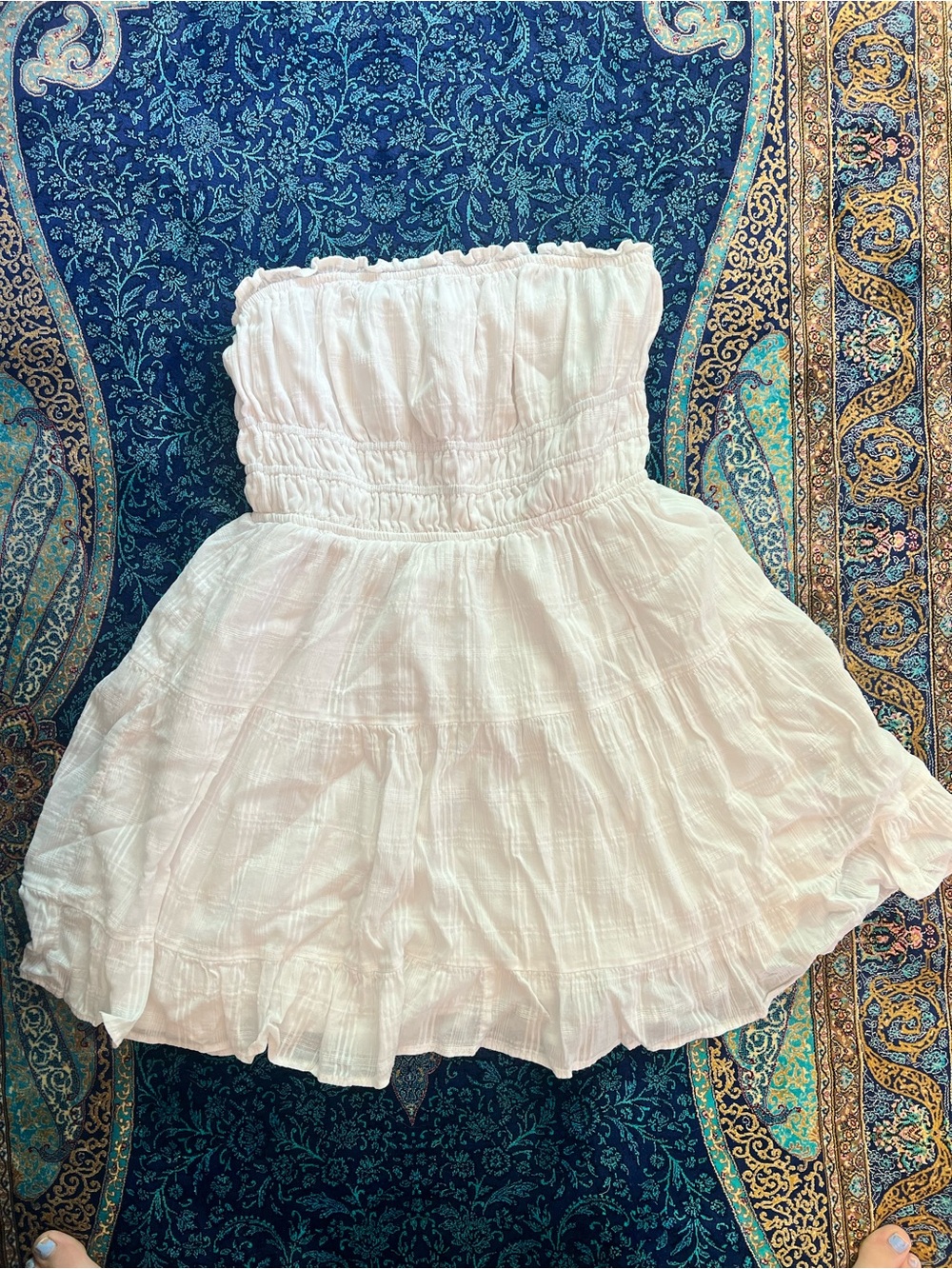 Strapless White Women’s Sundress
